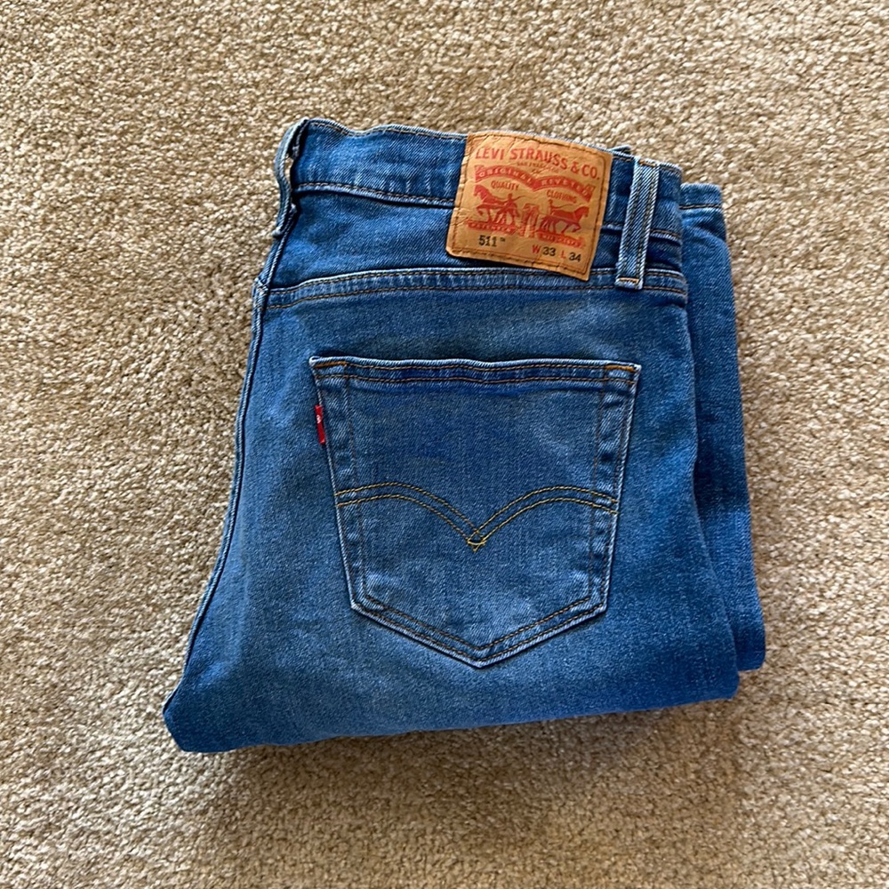 Levi’s 511 33x34 medium wash